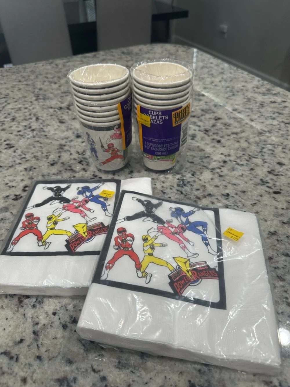 Mighty Morphin Power Rangers Vintage 1994 Hallmark Party Napkins 2 Packs